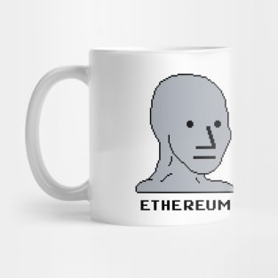 Bitcoin Chad Face Pixel Art Mug